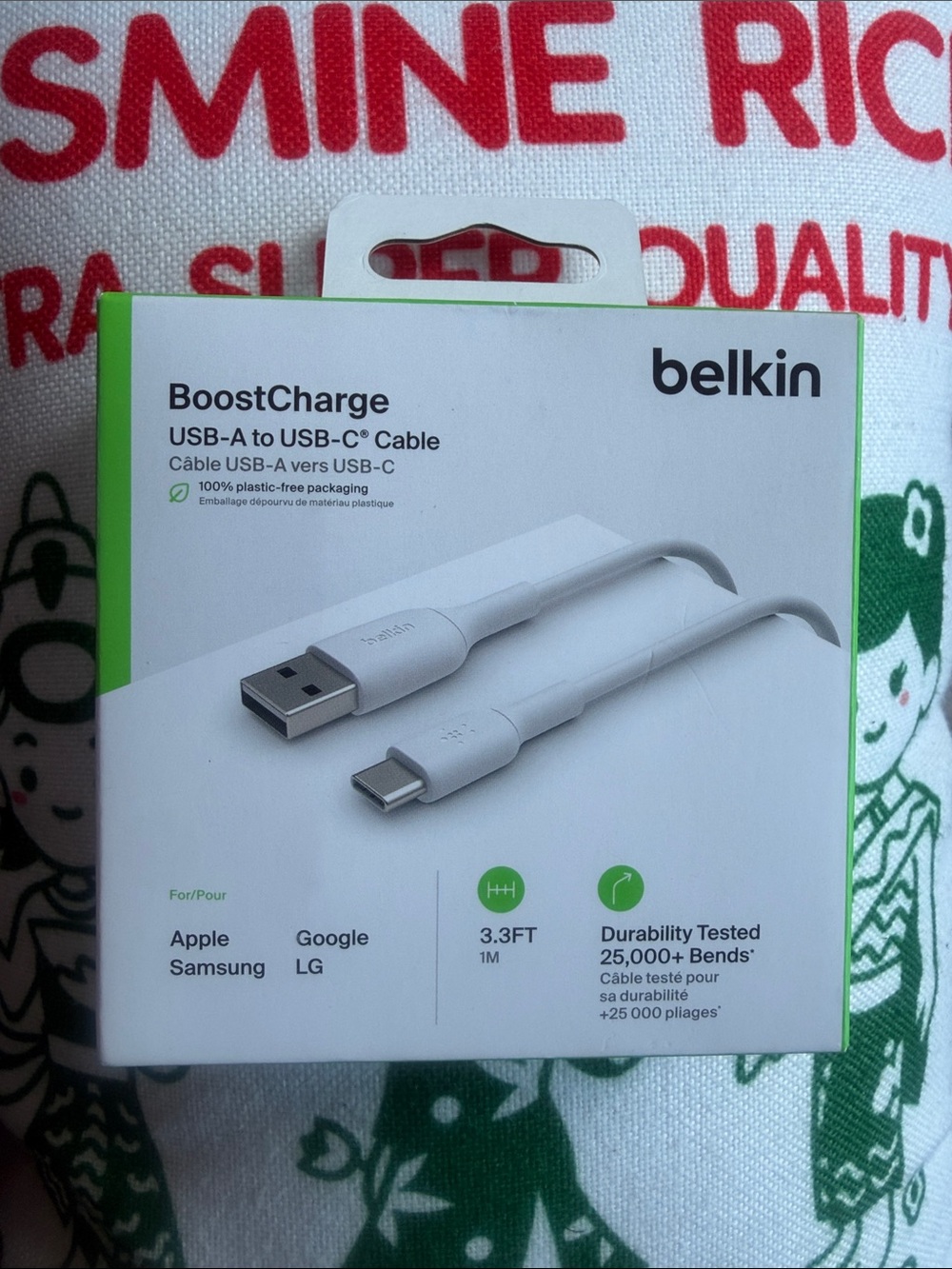 belkin USB-A to USB-C Cable - White